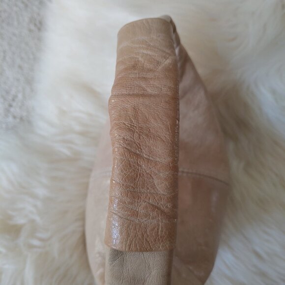 Custom Made Light Beige Leather Mini Handbag - Picture 4 of 16